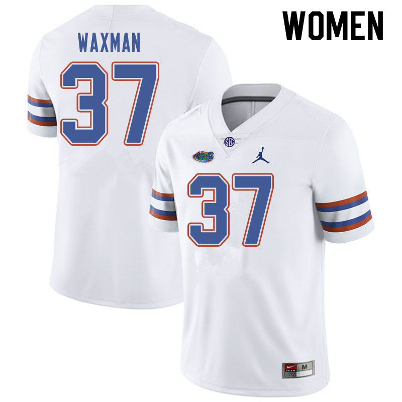 Jordan Brand Women #37 Tyler Waxman Florida Gators College Football Jerseys Sale-White - Click Image to Close